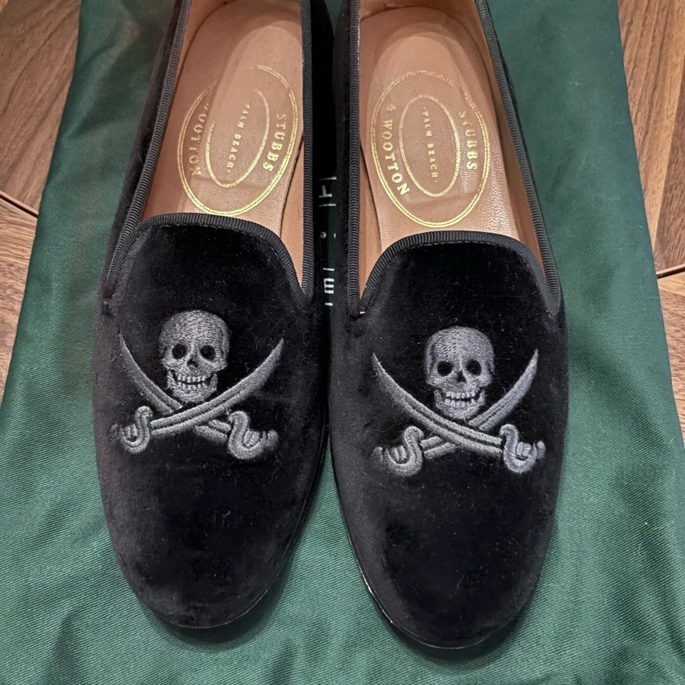 Stubbs and Wootton Velvet loafers